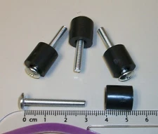 Set of 4 VESA Monitor or TV Mounting Screws & Spacers M4 30mm (17mm) For Curved 