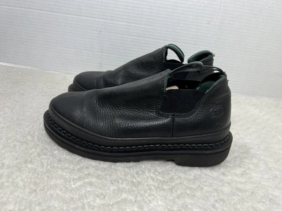 Bota de trabajo Georgia Giant para mujer talla 7,5 W Romeo de cuero negro sin cordones G3060 Foto 4 de 4