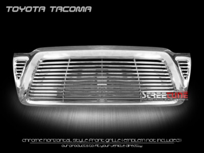 Streetune Matte Black Horizontal Billet Grille For 2005-2009 Toyota Tacoma – ABS Plastic