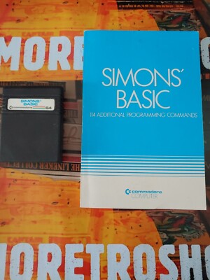 Simons Basic 64 (Commodore 1983) Commodore 64 C64 (Modul & Anleitung) works