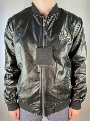 philipp plein leather jacket ebay