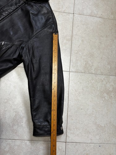 Kenneth Cole Distressed Men’s Leather Bomber Jacket, Size L - Picture 13 of 16