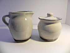 Creamer & Sugar Bowl Set MOON SHADOW BY PFALTZGRAFF - Excellent Condition