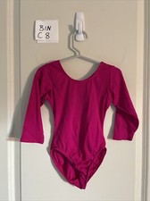 Jacques Moret Pink Long Sleeves Leotard girls  size XS