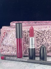 MAC Firewerk IT Lip Kit BERRY 3 PIECE SET NIB