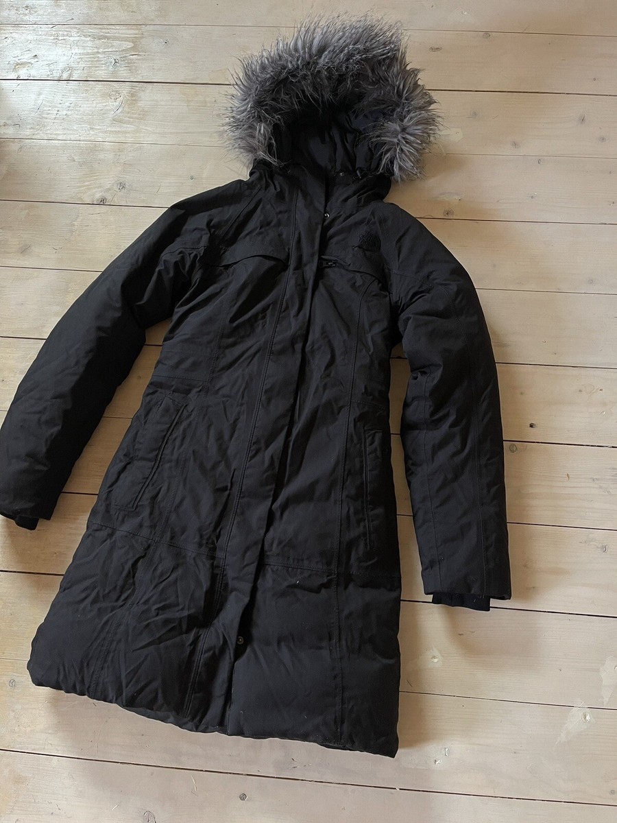 The North Face Down Arctic Parka Woman’s Black Size XS Fur Hood