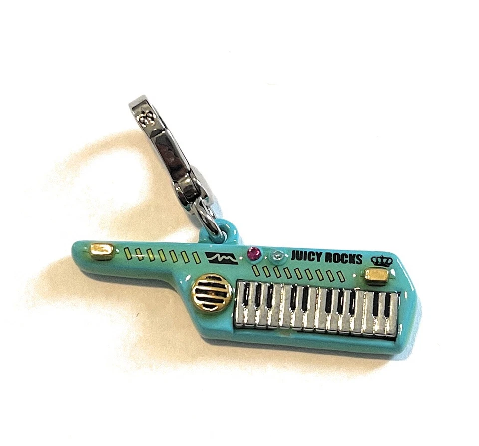 RARO HTF JUICY COUTURE AZUL ELÉCTRICO Teclado Keytar GUITARRA ENCANTO - YJRU4420 NUEVO Foto 2 de 3
