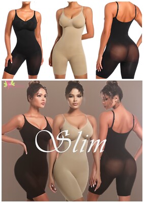 Women Sculpting Slim Line Bodysuit Full Body Shaper Firm control Shape Wear 9266