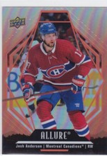 2022/23 ALLURE..JOSH ANDERSON..SUNRISE..CARD # 83..CANADIENS..COMBINED SHIP