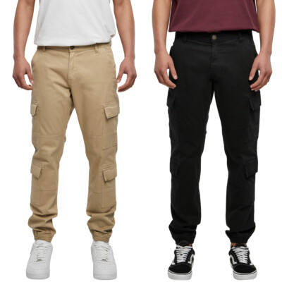 Cargo-Jogginghose Herren Urban Classics Double Cargo Twill Jogging Pants Taschen
