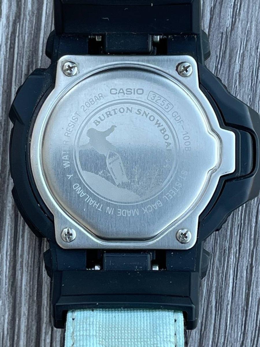 CASIO G-SHOCK GDF-100BTN BURTON Limited Snowboard 30th Anniversary CASIO G-SHOCK GDF-100BTN BURTON Limited Snowboard 30th Anniversary