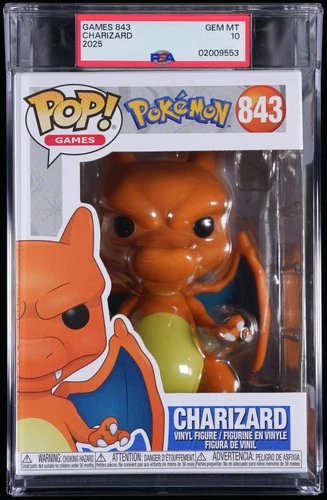 Charizard Games Pokemon 843 Funko Pop! PSA 10