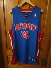 Rare Authentic Wallace Adidas  Detroit Pistons Jersey Size 48 Mens Stitched 2004