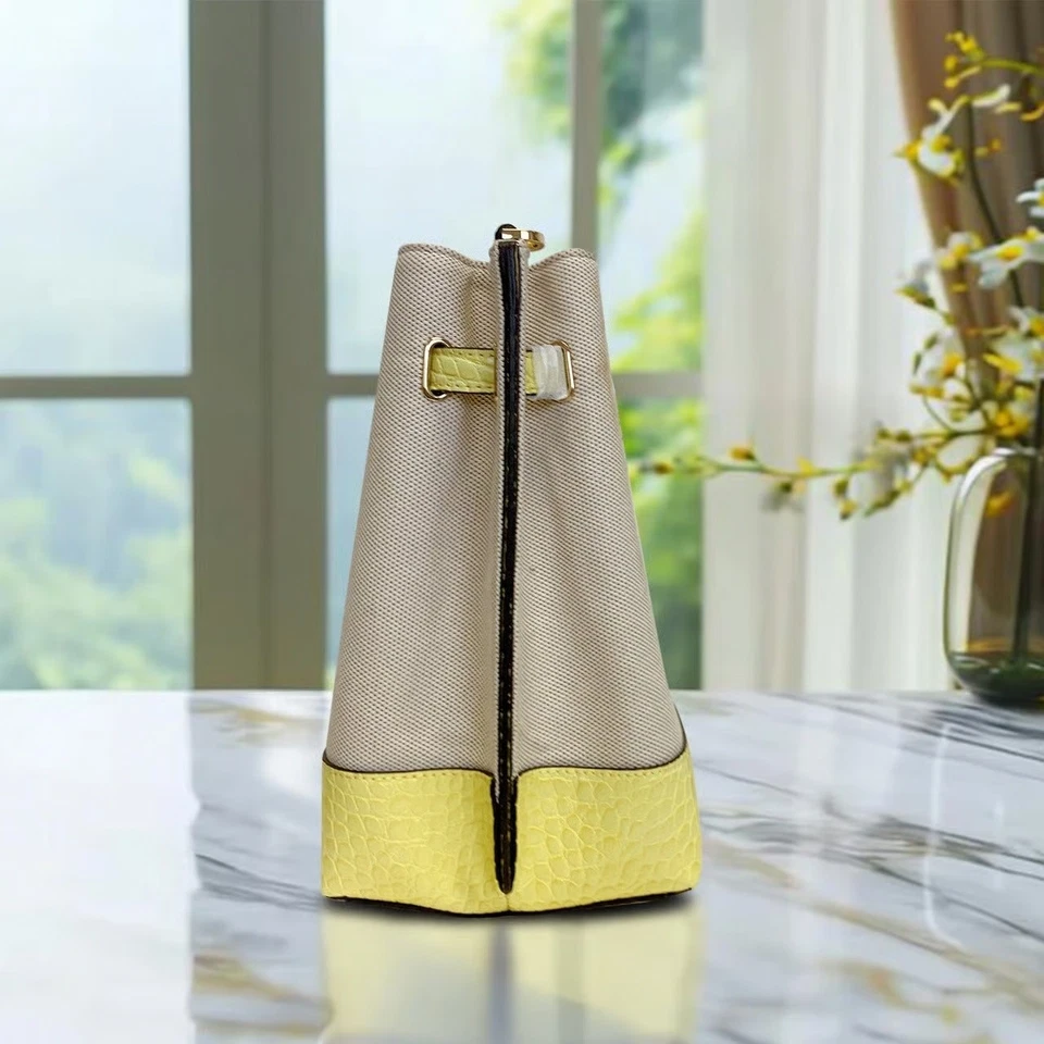 Bolso Mensajero Michael Kors 35T1GU5M5C Emilia Pequeño Cubo Buttercup Foto 4 de 4