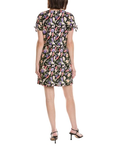 Cece Bow Detail Keyhole Linen-Blend Mini Dress Women's Cece Bow Detail Keyhole Linen-Blend Mini Dress Women's