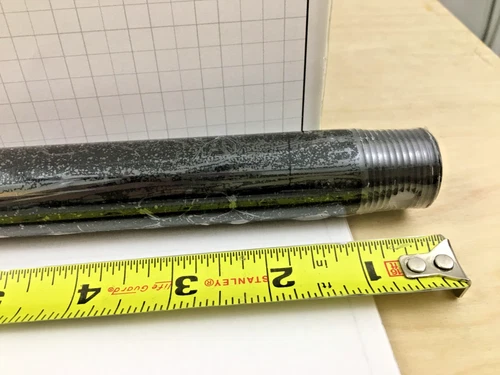 Minka-Aire 18 Inch Ceiling Fan Downrod, 1" OD, - Black - DR518-BK - Picture 3 of 4