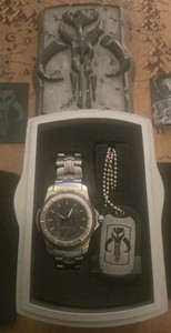 STAR WARS 2002 Limited Edition Boba Fett Fossil Watch  350/2000 Exquisite Cond.