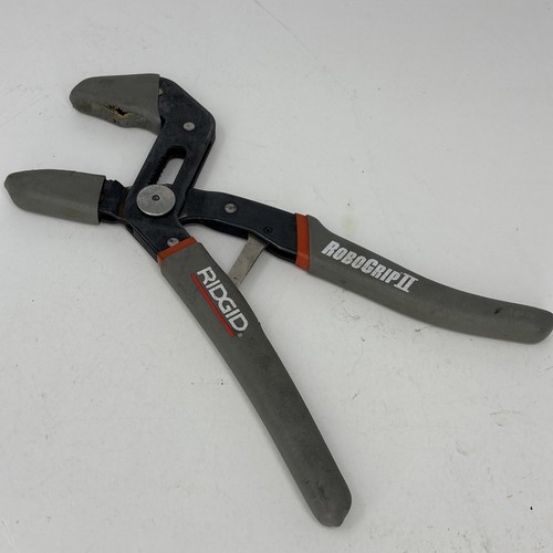 Vtg Ridgid Robo Grip II Adjustable Plier 10" w/ 2" Capacity Soft Grips  USA
