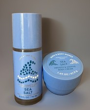 Bath  Body Works SEA SALT    Layering Set Body Mist  Cream NEW travel size
