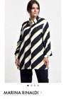 MARINA RINALDI Bluse Shirt 100% Viskose Größe: 21-23=50-52IT, XXL-XXXL