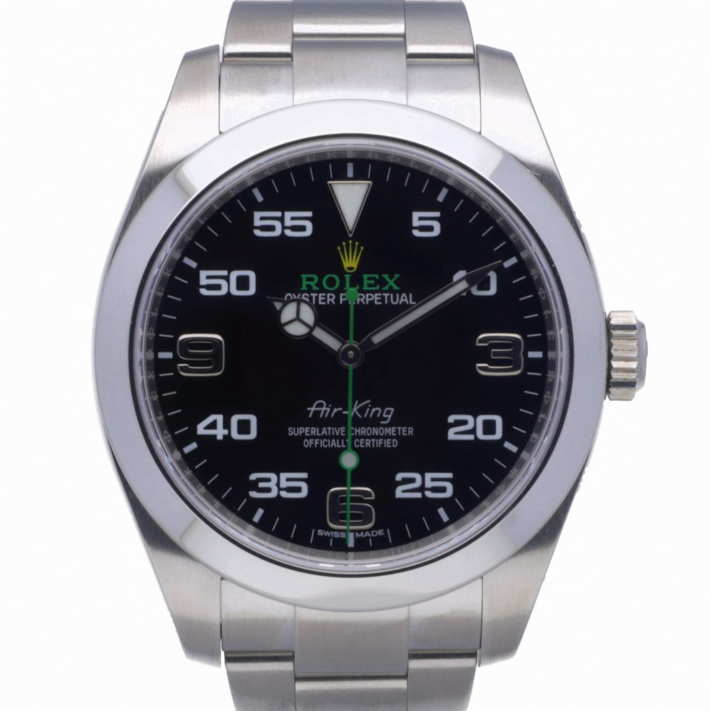 Rolex Air-King 116900 with 40mm Oystersteel case and Black dial. Excellent co...