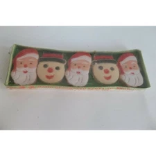 Vintage Christmas Soap Assortment Decorative Santa Snowman