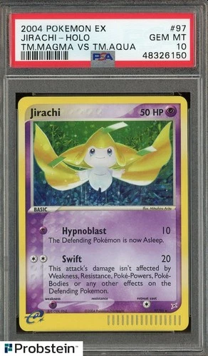 2004 Pokemon Ex Tm Magma Vs Aqua #97 Jirachi Holo PSA 10 GEM MINT