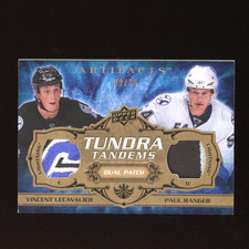 2008-09 UD Artifacts Vincent Lecavalier Paul Ranger Tandems Patch Copper #/35