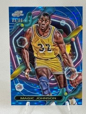 Magic Johnson 2023-24 Topps Cosmic Chrome #57 Blue Moon Refractor /99 Lakers