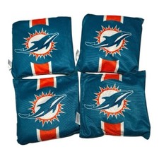 NEW Miami Dolphins Cornhole Bean Bags 4 Count Regulation Size
