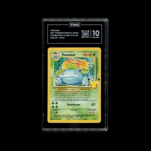 Pokémon TCG Venusaur 15/102 Celebrations TAG 10 Gem Mint