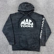 MAC Tools Camo Hoodie Mens Large Black Woodland Camouflage Pullover Mechanic