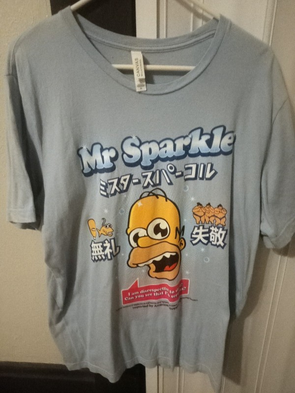 THE SIMPSONS Mr. Sparkle T-shirt men's size XL 