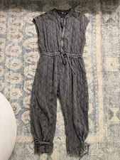 Free People FP One Quilted Betty Coverall Jumpsuit Small in Excellent Condition