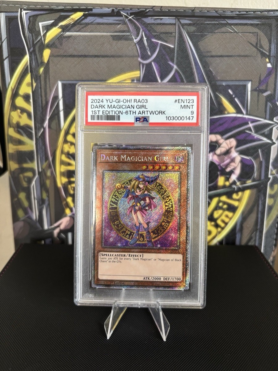 DARK MAGICIAN GIRL ゴールドレア　1st PSA9 遊戯王 Dark Magician Girl *PSA 9* RA03-EN123 Platinum Secret Rare 1st Ed