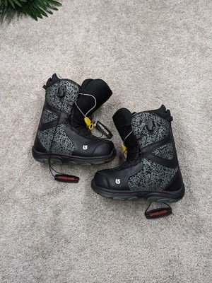 Burton Snowboard Boots Mens US 6 6Y Leather Speed Zone Lacing Vibram Imprint 1