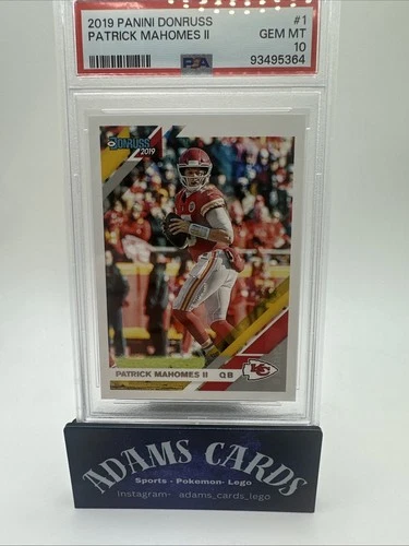 2019 Panini Donruss Patrick Mahomes # 1 PSA 10 Chiefs