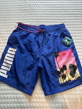 Men's Swim Trunks Puma Photoreal Volley Swim Board Short Medium 8  