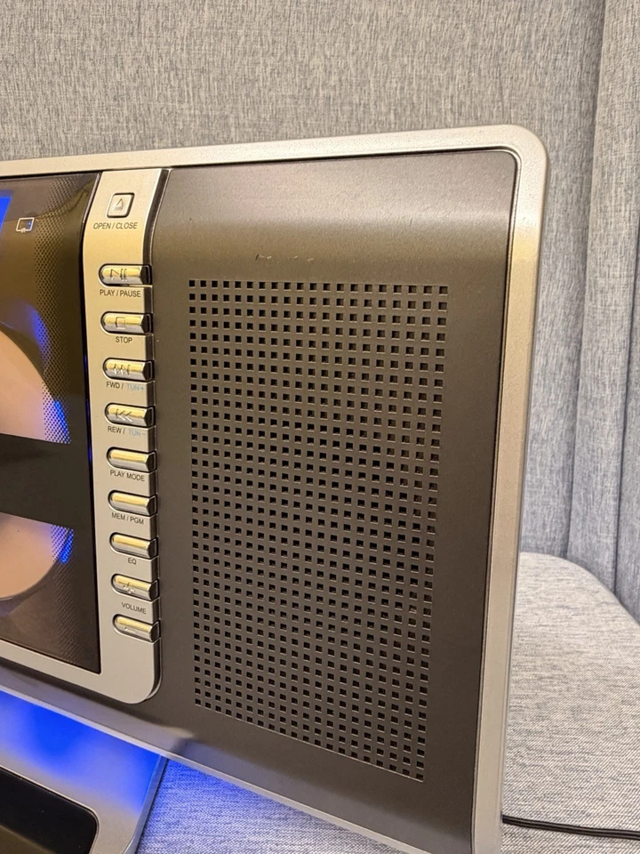 Sharper Image BlueNight CD DIGITAL TUNING COMPACT DISC STEREO SYSTEM.  - Image 4 of 4