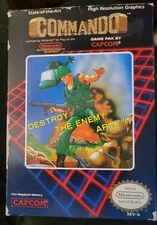 Commando Nintendo NES CIB Box New Open Great Condition