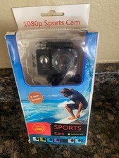 Sports Cam 1080P Full HD 2" Screen Waterproof 30M Camera New Open Box