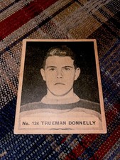1937-38 NHL HOCKEY CARD TRUEMAN DONNELLY WWG WORLD WIDE GUM MONTREAL ROYALS AHL