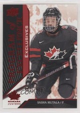 2019 Team Canada Juniors Program of Excellence Exclusives /150 Sasha Mutala 19pt