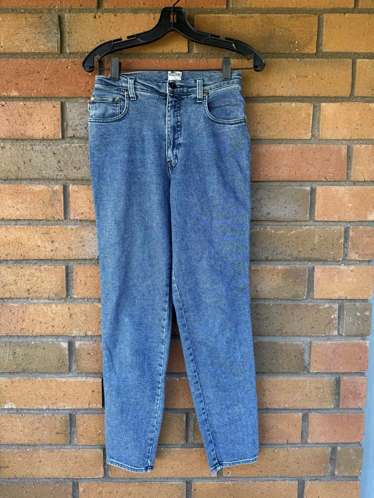 Moschino Jeans, Vintage 90's Moschino Jeans Blue Pants Size XXS/XS Made in Italy EUC
