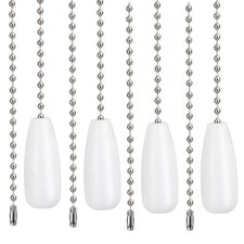 4pcs Ceiling Fan Chain Extenders, 12.68in Light Pull Chain Extension Wooden B...
