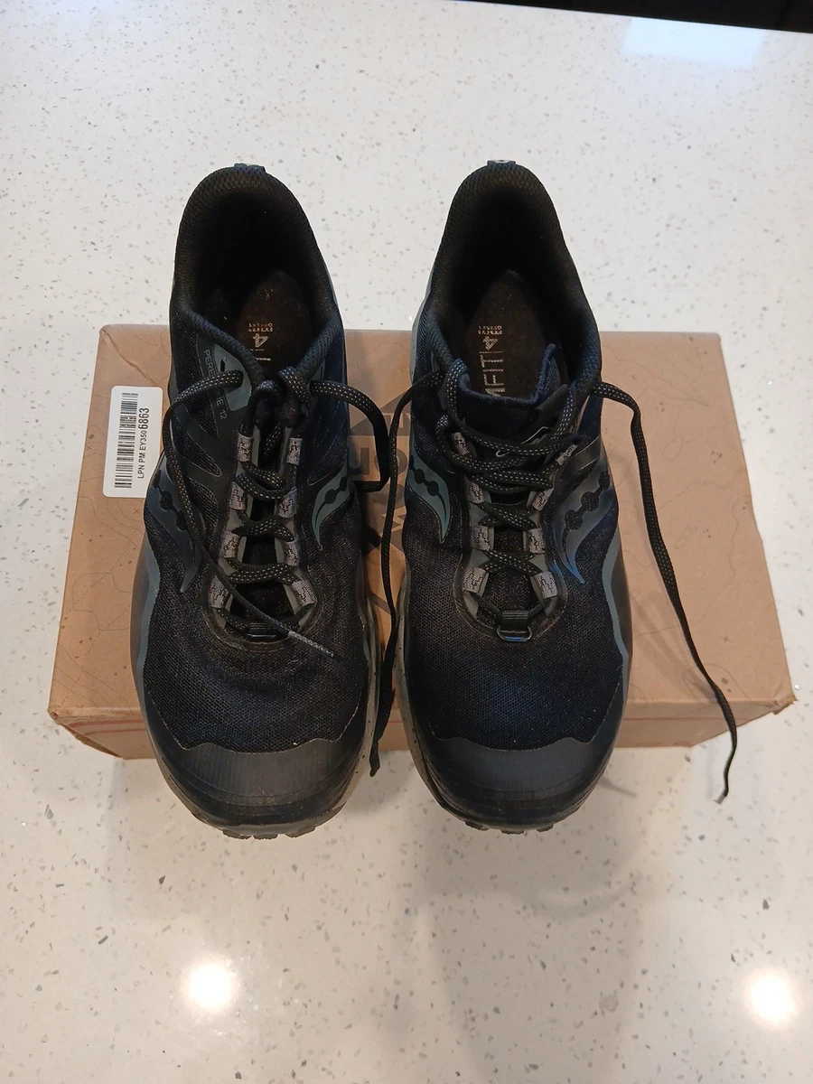 Saucony Peregrine 12 Wide Black Charcoal for sale | eBay display picture 3
