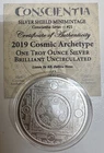 2019 Comic Archetype 1 Oz Silver Shield BU Round w/COA (Conscientia #21)