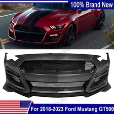 For 2018 2019-2023 Ford Mustang GT500 Style Front Bumper Cover Kit Conversion