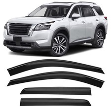 Shatterproof Taped-On Window Deflectors for Nissan Pathfinder 2022-2025 with ...