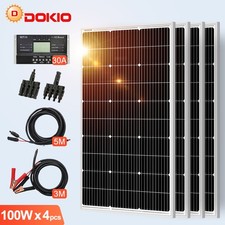 400W Solar Panel System for House Roof, Garage Roof and Outdoor Power,Waterproof